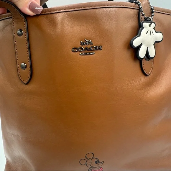 Disney x Coach City Tote Color: Saddle Brown - Picture 4 of 13